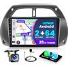 Fuluku 2+64G Android 13 Autoradio per Toyota RAV4 2001 2002 2003 2004 2005 2006 con Carplay Android Auto Senza Fili, Stereo con Schermo da 9 pollici con Bluetooth/WiFi/GPS/Backup Camera/FM/RDS/SWC