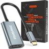DriverGenius Adattatore USB-C a HDMI 4K/30Hz (Maschio/Femmina) - Compatibile con PC, Laptop con Modalità DP-Alt, Console da Gioco e Monitor, Connettore in Metallo (Modello: UC2HD430-M2)