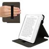 kwmobile Custodia Cinturino Mano Compatibile con KoboLibra Colour Cover - Custodia eReader Stand - Nero/Multicolore Mappa del Mondo