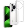 REY Cover in Gel TPU Trasparente per Huawei Pura 80 Ultra, Ultra Sottile 0,33 mm, Morbido Flessibile, Custodia Silicone