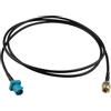 Futheda Fakra Z Maschio a SMA Maschio Veicolare Cavo Adattatore per Antenna Autoradio 1m per Auto Stereo Unità Principale Android Navigazione GPS Radio FM AM Radio Satellitare Sirius XM