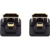 Chenyang 2 Pack Micro HDMI maschio a HDMI femmina 4K@60Hz 180 gradi adattatore convertitore con angolo