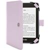 TECHGEAR Custodia a libro in pelle PU per Kindle con chiusura magnetica, per Amazon Kindle eReader di 12a - 4a generazione (2024-2011) e Kindle Paperwhite con schermo da 6, colore: lilla