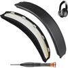 SOPROM Fascia di ricambio in pelle proteica, compatibile con cuffie Bose QC35 & QuietComfort 35 II (QC35 ii),Facile Installazione Fai-da-te(Nero)