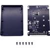 GINTOOYUN M.2 NGFF SATA SSD a scheda convertitore IDE da 2,5 a 44 pin con guscio, nero per notebook, computer desktop e altro