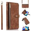 Jeelar ESONG Cover per Xiaomi Redmi Note 11 Pro 4G/5G Custodia,Portafoglio a Libro in Pelle Flip Cover,Magnetica protezione Wallet Case,Antiurto in TPU con 9 Slot per Schede/Pratico Cordino/Supporto,Marrone