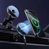 YVVV Supporto auto con caricabatterie wireless da 15 W, magneti più potenti, supporto per telefono girevole a 360° per iPhone 17/16/15/14/13/12, cruscotto and bocchetta dell'aria