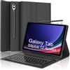 WINCHKING Tastiera per Samsung Galaxy Tab S10 Plus, Tastiera Galaxy Tab S9/S9FE Plus 12.4, Cover Bluetooth Italiano Rimovibile Keyboard per Teblet Samsung S10+/S9+/S9 FE+ 12.4 Pollici, Nero