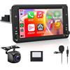 Hodozzy 【8 Core 4+64G】Hodozzy Carplay Autoradio per Alfa Romeo 159 Brera Spider 2004-2011, 7 Pollice Android Autoradio con Android Auto/WiFi/GPS/RDS/FM/Bluetooth/USB/DSP