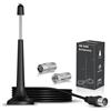 Bingfu Antenna Radio FM DAB Interni 75 ohm Base Magnetica Telescopica Cavo Prolunga da 3 m per Ricevitore Vedio Audio Casa