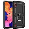 Dedux Cover Samsung Galaxy A10 [Tough Armor Series] Robusto Pannello Posteriore PC AntiGraffio + Paraurti Antiurto TPU+Pratico cavalletto.Nero