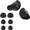 kwmobile 8x Auricolari di ricambio compatibile con Sennheiser MOMENTUM True Wireless 3 Gommini sostitutivi in Silicone - 4 Misure - nero