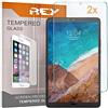 REY Pack 2X Pellicola salvaschermo per XIAOMI Mi Pad 4, Pellicole salvaschermo Vetro Temperato 9H+, di qualità Premium Tablet