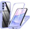 SDTEK Custodia per Samsung Galaxy A16 Custodia Corpo Intero Protezione dello Schermo Integrata Protezione Frontale Posteriore 360 (Porpora)