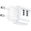 LEZED Adattatore Per Presa Usb, Caricatore Multiuso Alimentatore, Alimentatore Di Rete Usb Piatto 2 Porte, Caricatore Multiplo 5 V 2,1 A, Compatibile Con Prese Ip44 e Avvolgicavo, Per Smartphone,Tablet,Ecc