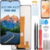 YHX-OU Nero Schermo per Samsung Galaxy A12 Nacho SM-A127F/DS A127M A127U LCD Display Touch Screen Digitizer Ricambio Assembly con Strumento di Installazione+Vetro temperato
