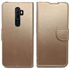 KEJI Cover Custodia per Oppo A9 2020, Oppo A5 2020, Cover Custodiaa Libro in Pelle Portafoglio con Supporto Flip Caso Supporto Stand Chiusura Magnetica Oppo A9 2020, Oppo A5 2020, Elegante (ORO)