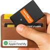 easyTag.app easyTag Card Tracker (solo iOS) - Portafoglio sottile ricaricabile e dispositivo tracker bagagli, scheda di monitoraggio alternativa AirTag compatibile con Apple Find My App