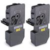 DogePro Cartuccia di Toner Compatibile TK5230 TK-5230 Nero 2PACK 2600 Pagine per Stampanti Laser Kyocera ECOSYS P5021cdn, P5021cdw, M5521cdn, M5521cdw