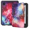 GIOPUEY Cover Compatibile con Kobo Clara Colour/Clara BW, Flip Pelle Custodia, PU Pelle + Morbida TPU Custodia, Auto Sleep/Wake, Protezione a 360° Case - galassia