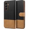 BEZ Cover per Samsung A55 5G, Custodia per Portafoglio Samsung Galaxy A55 5G Protettiva in Tela e PU Pelle Portafoglio Flip Cover con Chiusura Magnetica, Nero