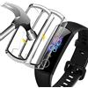 Akancy [2 Stück] Custodia rigida compatibile con HONOR Band 5 watch con pellicola protettiva, 9H Durezza Hart PC Case sottile in vetro temperato per Smart , 2trasparente