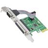 Jeirdus PCIe parallelo Serial Combo Card, RS-232 Porta seriale COM & DB25 Stampante Parallela Port LPT a PCI Express Card Adapter Converter WCH382 Chip con staffa bassa