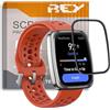 REY Pellicola salvaschermo 3D per AMAZFIT Active 2 Square, Nero, Vetro temperato, Copertura Completa, Pellicola Protettiva Protezione Schermo, 3D / 4D / 5D