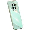 RankOne La Custodia del Telefono è Adatta per Realme 12 (4G) / Realme 12+ 5G / Realme 12Plus 5G (6.67 Inches), Case per Cellulare in Silicone con Telaio Galvanico - Verde