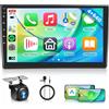 Rimoody 4G+64G Android Autoradio per Audi A4 S4 RS4 B6 B7 8E 2000-2009 9 Pollici Touchscreen Autoradio con Carplay Senza Fili Android Auto Mirror Link Navi GPS Bluetooth WiFi FM/RDS/EQ Telecamera Posteriore
