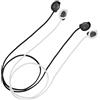 kwmobile 2X Laccetto Portauricolari Compatibile con Samsung Galaxy Buds Fe - Cordino Portacuffie in-Ear - Laccio Ferma Cuffiette Nero/Bianco