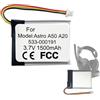 Aousavo 533-000191 - Batteria di ricambio 623441 533-000169 533-000191, compatibile con Astro A50 A20 Wireless Gamin Headset batteria