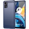 TingYR Cover per Motorola Moto E32s, Ultra Sottile di Gomma, Ottima Cover Antiurto TPU Flessibile, Custodia Case per Motorola Moto E32s Smartphone.(Blu)