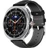 MaEiol Cinturino Pelle per Samsung Galaxy Watch 8 40mm 44mm / Samsung Galaxy Watch 8 Classic 46mm, Cinturino di Ricambio Orologio da Polso per Donna e Uomo