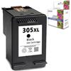 ELLENNE CARTUCCIA PER HP 305XL NERO ENVY PHOTO 6420 DESKJET PLUS 4110 2720 2710