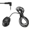 Cerioll Microfono portatile 3,5 mm per auto, mini microfono esterno 2 m per Autoradio, microfono da 3,5 mm