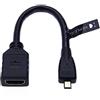 Keple Micro HDMI su HDMI Adattatore Connettore Compatibile con BlackBerry Z30, Asus Zenbook Tablet, Sony DSC-HX400V, GoPro HERO 5, HERO 4, HERO 3+, HERO3, BlackBerry Z30, Tesco Hudl, Hudl 2 (20cm)