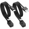 GeeRic 2pz Caricabatteria Compatibile per Samsung Galaxy Fit 3,GeeRic Type C+USB Caricatore Magnetico Sostituzione USB Adattatore Compatibile per Samsung Galaxy Watch Fit 3