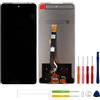 swark Display LCD da 6,8, compatibile con Tecno Spark 10 Pro KI7 (nero, senza cornice), display LCD touch screen Digitizer + set di attrezzi