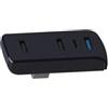 Panlouting Hub USB con 4 Porte | 3 Porte USB e Una Porta Type-C | Adattatore di Prolunga Splitter USB per Vano Portaoggetti per Tesla Model 3 (2024-2025) / Y (2021-2025)