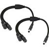 CERRXIAN 5.5/2.1MM 12V DC cavo del divisore 1 maschio a 2 femmine Connettori CCTV DC divisore di potere 1 maschio a 2 femmine Splitter Cable (0.3M)
