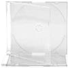 MasterStor - Custodie per CD/DVD Slimline Jewel, 5,2 mm, con vassoio trasparente, confezione da 25