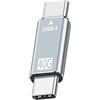 chenyang Adattatore USB C maschio a maschio, USB4 tipo C 100 W dati di alimentazione 8K video estensione connettore adattatore