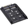NFHK Duale NGFF Chiave B+M M.2 SSD Scheda JOBD Raid0 Span Bridge per Custodia Disco HDD Combo da 2,5 pollici SATA