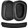 defean G933 G935 - Cuscinetti auricolari e archetto di ricambio compatibili con cuffie Logitech G933 G935 G633 / G 933 G 935 G 633 Artemis (cuscinetti auricolari in similpelle + fascia)
