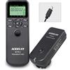 AODELAN Timer, scatto remoto per Sony Alpha 7 iv, Alpha 7 iii, HX99, HX90, RX100M4, WX500 ecc. - Il telecomando consente l'attivazione remota e l'esposizione a intervallo