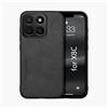 Kepuch Silklike Cover per Honor X8C - Custodia Case Piastra Metallica Incorporata - Nero