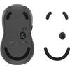 kwmobile Set Piedini di Ricambio per Mouse Compatibile con Logitech M650 L / M750 L Mouse - Gommini nero - per Maggiore Controllo e Scorrevolezza