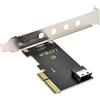 chenyang Adattatore da PCI-E Express 3.0 4X a SFF-8639 U.2 U2 a SFF-8654 Slimline SAS NVME PCIe SSD per scheda madre.