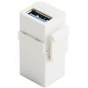 cablecc Adattatore di accoppiamento Keystone Jack USB 3.0 da femmina a femmina A femmina per piastra a parete cavo USB CableCC